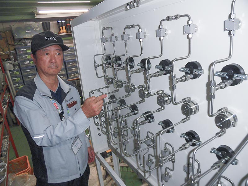 ガス供給パネル製作